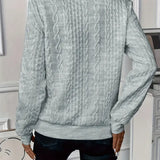 Pull Femme Zippé Col Rond Texturé