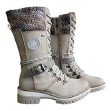 Bottes Hiver Fourrées Lacets Boucles Semelle Antidérapante