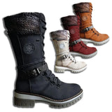 Bottes Hiver Fourrées Lacets Boucles Semelle Antidérapante
