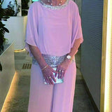 Ensemble Fluide Élégant Strass Soirée Chic