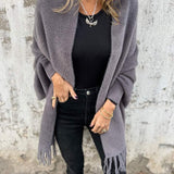 Veste femme unie zippée au design minimaliste