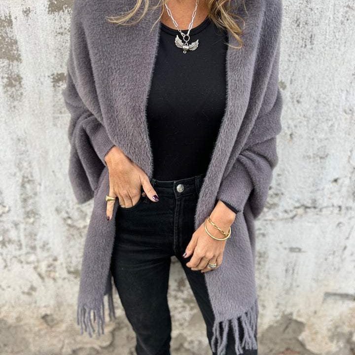 Veste femme unie zippée au design minimaliste
