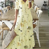 Robe Maxi Bohème Fleurie Coupe Fluide Été Chic