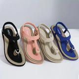 Sandales classiques ergonomiques pour femme, pieds larges