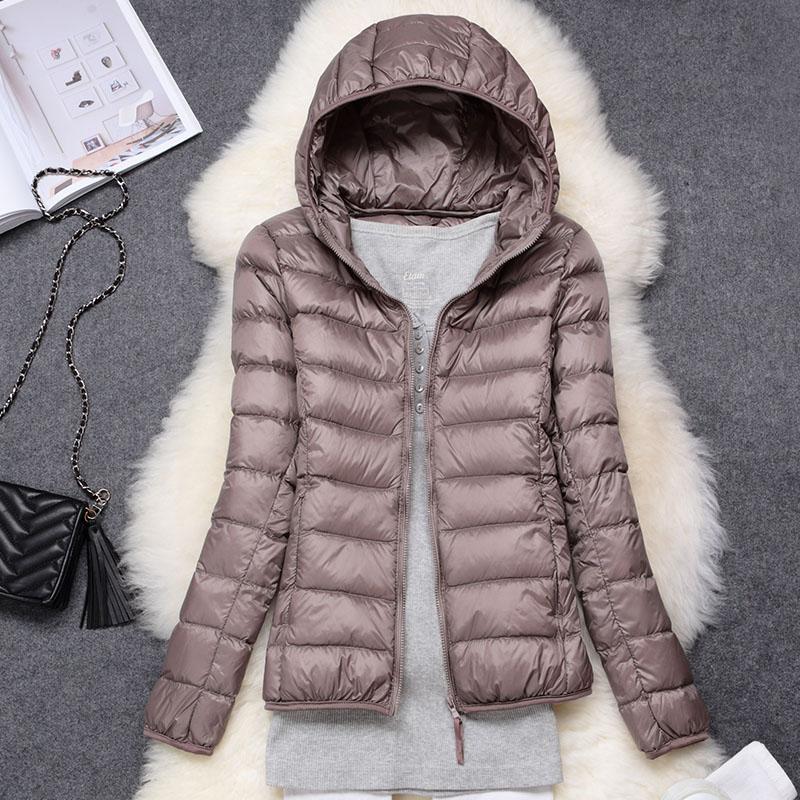 Doudoune Femme Légère Matelassée à Capuche
