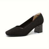 Escarpins Confortables Élégants Talon Carré Style Moderne