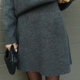 Ensemble Maille Oversize Pull Long Jupe Assortie Style Cocooning Chic