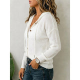 Cardigan Automne Blanc Femme