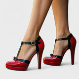 Escarpins Plateforme Talon Haut Bride Élégance Chic