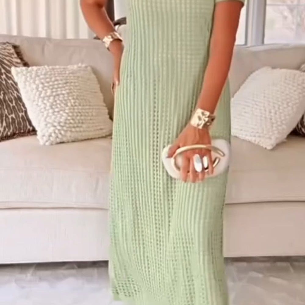 Chloé – Ensemble Élégant à Col Rond