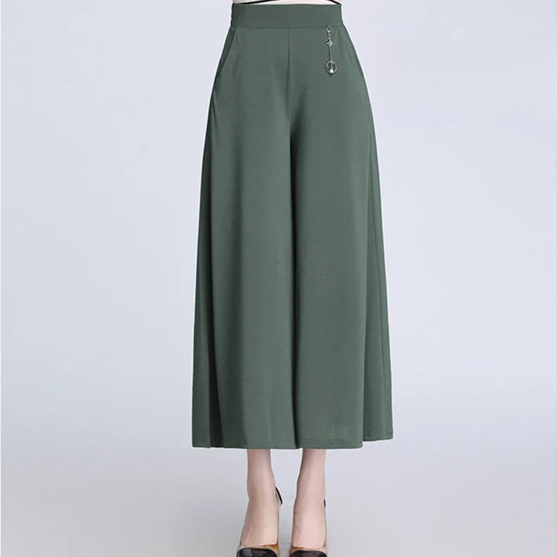 Jupe Culotte Fluide Taille Haute Élégance Moderne