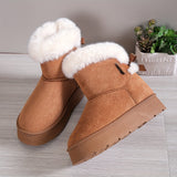 Bottes Fourrées Hiver Confort Doux Style Cocooning