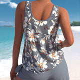 Ensemble Été Femme Débardeur Fleuri et Short Léger