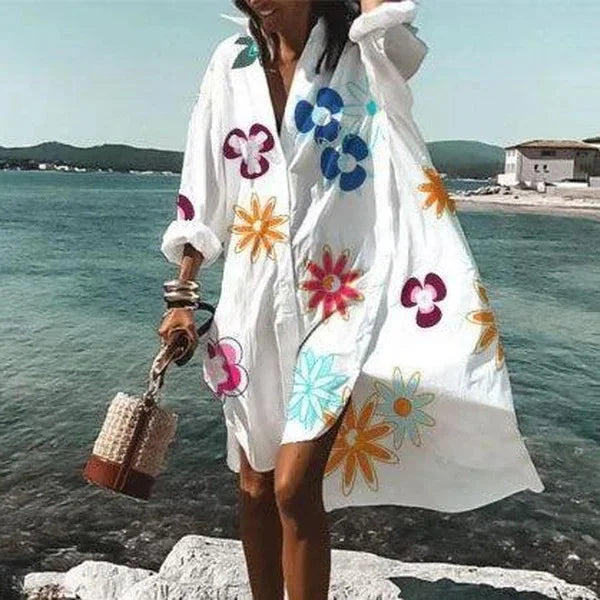 Robe Chemise Ample Imprimée
