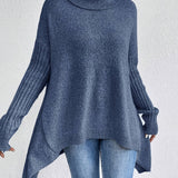 Pull Automne Élégant Vert Femme