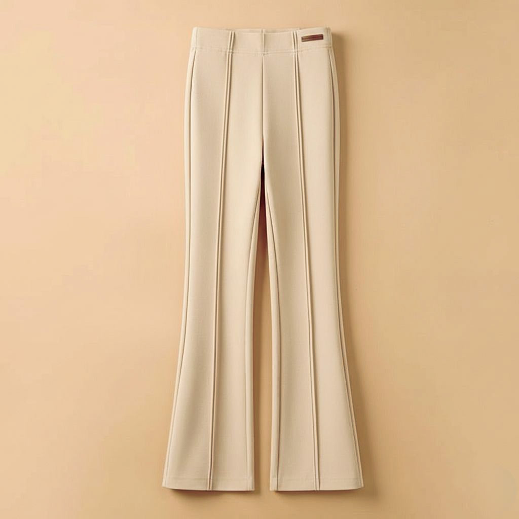 Pantalon Flare Sculptant Taille Haute Élégance Moderne