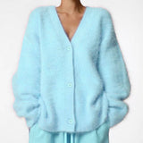 Cardigan Automne Léger Blanc Femme