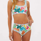 Bikini Taille Haute Imprimé Floral