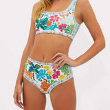 Bikini Taille Haute Imprimé Floral