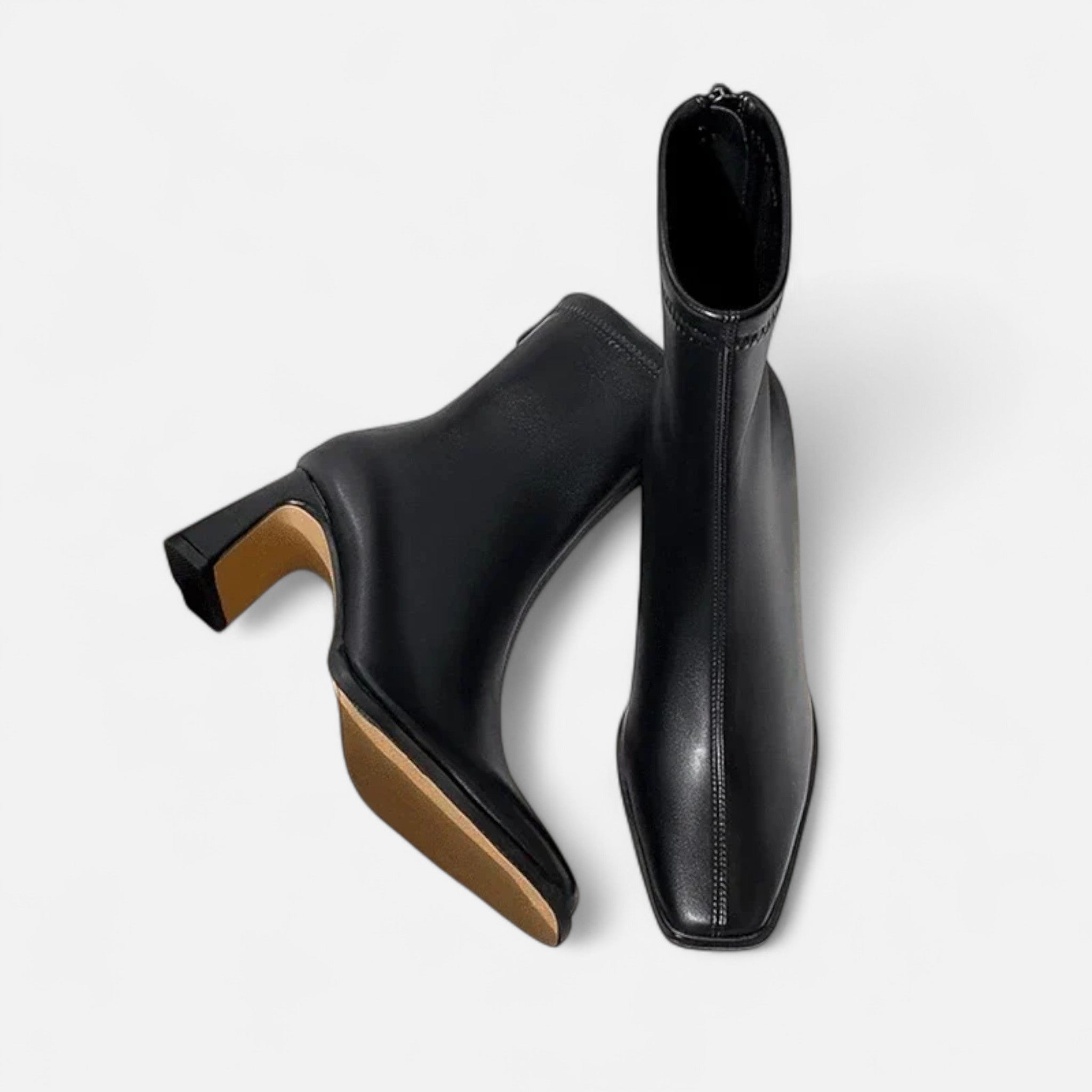 Élise | Bottines Vintage Féminines à Bout Carré – Style Rétro Chic