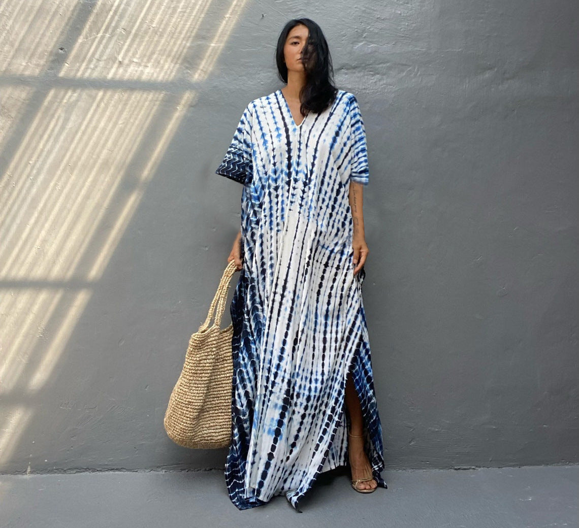 Robe Longue Bohème Ample Fluide Confort Élégant