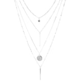 Collier boh\u00e8me pendentif \u00e9toile ma\u00eflons femme