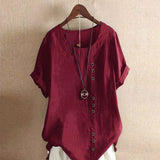 Blouse Lin Femme Boutonnée – Haut Été Léger et Élégant