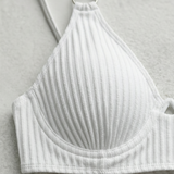 Bikini Femme Côtelé à Col V