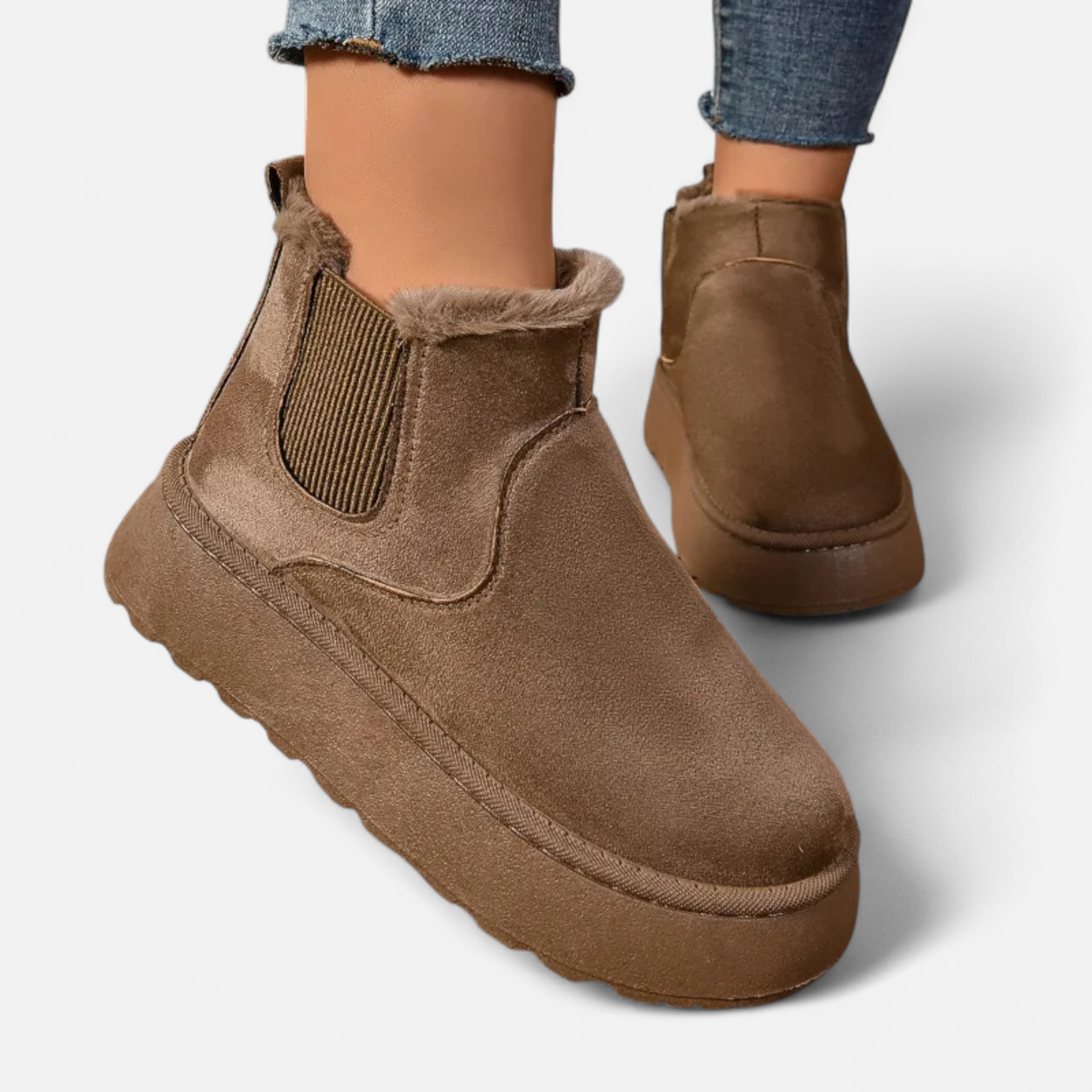 Bottines Chelsea Confort Semelle Épaisse Style Casual Moderne