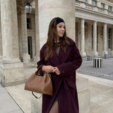 Sac à Main Femme En Cuir Vegan, Bandoulière Amovible