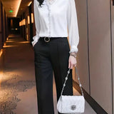 Blouse Femme Élégante Manches Transparentes – Haut Chic