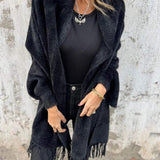 Veste femme unie zippée au design minimaliste