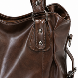 Sac cabas souple en cuir grainé pour femme