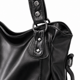 Sac cabas souple en cuir grainé pour femme