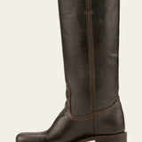 Bottes Hautes Vintage Cuir Style Équestre