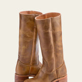 Bottes Hautes Vintage Cuir Style Équestre