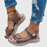 Sandales orthopédiques femme à bout large