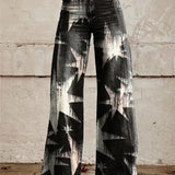 Pantalon Large à Imprimé Moucheté