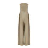Combinaison Femme Bustier Élégante – Combinaison Pantalon Large