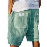 Short en Lin à Taille Élastique