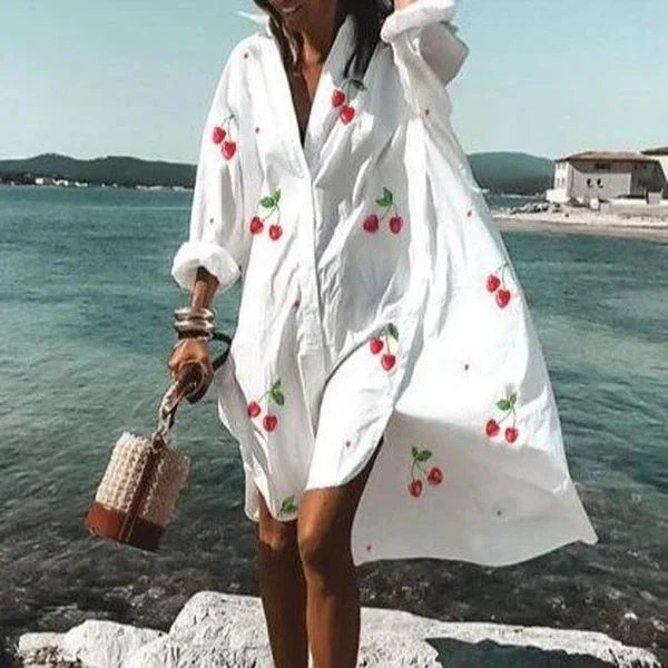 Robe Chemise Ample Imprimée