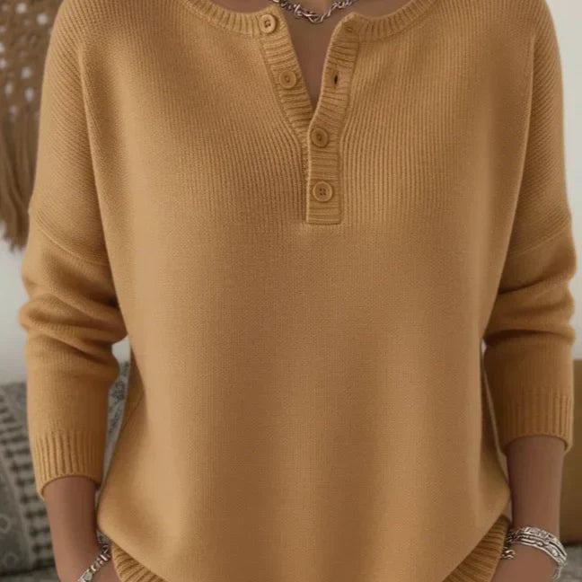 Pull Automne Élégant Noir Femme