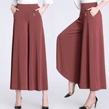 Jupe Culotte Fluide Taille Haute Élégance Moderne
