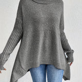 Pull Automne Élégant Vert Femme