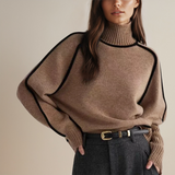 Pull Ample Automne Léger Marron Femme