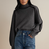 Pull Ample Automne Léger Marron Femme