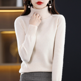 Pull Femme Col Roulé Élégant Ajusté