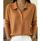 Pull Automne Léger Marron Femme
