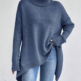 Pull Automne Élégant Vert Femme
