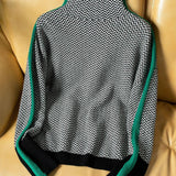 Pull Automne Vert Femme